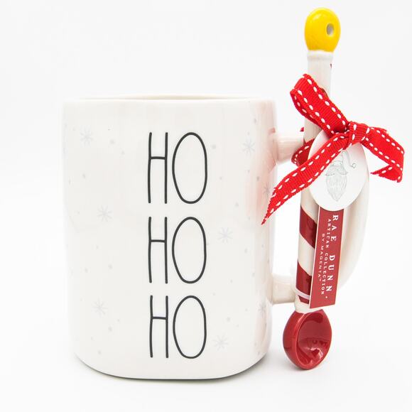 Rae Dunn Christmas Mug, North Pole Santa Mug with Spoon, 16oz Ceramic Coffee Cup - Picture 1 of 10